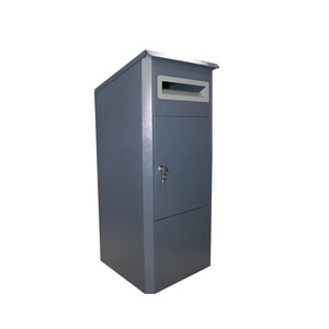 Smart Lockable Parcel Drop Box Galvanized Mailboxes ODM <b>Letterboxes</b> Stainless Steel Metal Outdoor <b>Wall</b> <b>Mounted</b> Drop Mailbox OEM - Product Image 5