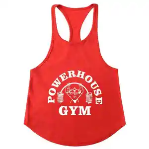 Yeni egzersiz spor adamlar Tank Tops toptan en iyi erkekler Tank Top erkekler özel Tank vücut geliştirme Stringer Fitness atlet spor salonları erkekler