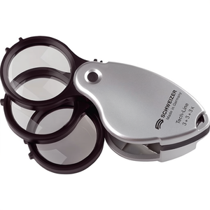Loupe pliante en verre Tech-Line 3x+5x=8x, lentille de 38 mm de diamètre, loupe de soudeur - Product Image 3
