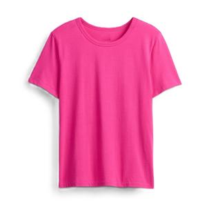 T-shirt décontracté d'été 100 % coton pour femme, à manches courtes et col rond, respirant, doux, en jersey uni, teinture unie - Product Image 4