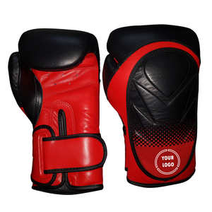 Guantes de Boxeo de Venta Directa, Hechos a Medida, Cuero PU Genuino, Transpirables, Cierre de Velcro, Alta Calidad de Fábrica para Logotipo Personalizado - Product Image 2