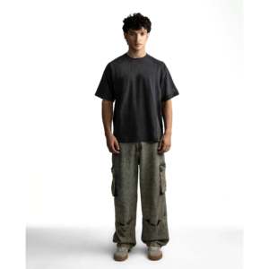 เสื้อยืดแร็กแลนผ้าฝ้ายออร์แกนิค R32 220GSM สไตล์วินเทจ ทรงโอเวอร์ไซส์ พิมพ์ลายโลโก้ ผ้าเจอร์ซีย์พรีเมียม - Product Image 4