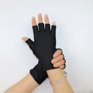 Guantes transpirables de primavera y otoño, guantes finos cortos de medio dedo para bicicleta, guantes ajustados para hombre y mujer, guantes deportivos de verano para conducir en bicicleta - Product Image 3