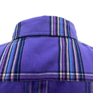 Camisa de franela informal para hombre de manga larga con logotipo personalizado al por mayor de punto de algodón 100% de calidad superior talla de Color personalizada - Product Image 4