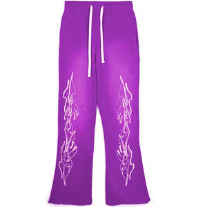 กางเกงซับเหงื่อผ้าคอตตอนซักแบบมีกรดไซส์ใหญ่พิเศษเสื้อผ้าผู้ชายทันสมัย - Product Image 3