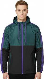 Chaqueta Cortavientos con Capucha y Cremallera Completa, de Lona Recubierta con Logotipo Personalizado, para Hombre y Mujer, de Manga Larga, Impermeable y Plegable - Product Image 2