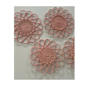 Placa de cargador de ratán moderna para comedores contemporáneos Placa de cargador de ratán elegante rústica para reuniones con estilo - Product Image 1