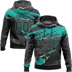 Sweat à capuche de baseball pour homme avec logo personnalisé, 100% coton, anti-froissement, vente en gros, pas cher, de haute qualité, brodé, polaire d'hiver - Product Image 3