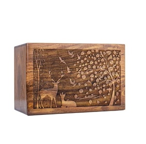Handmade Rosewood <b>Urn</b> for Human <b>Ashes</b> Adult Personalized <b>Urn</b> <b>Pet</b> for Dogs Cats Handcrafted - Product Image 1