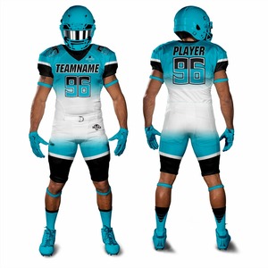 Vente en gros d'uniformes de football américain personnalisés Ensembles personnalisés bon marché Uniformes Chaussettes Sacs Accessoires hautement personnalisés pour les équipes - Product Image 2