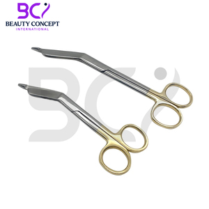 กรรไกรตัดผ้าพันแผลสำหรับการพยาบาลกรรไกรตัดผ้าพันแผลด้ามจับสีทอง - Product Image 2