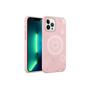 Coque en silicone de luxe Netzy Rose Gold pour iPhone 13 Pro Max, compatible avec la charge sans fil, motif tendance - Product Image 1