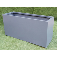 Jardinière rectangulaire moderne en fibre de verre 2022 FRP avec effet marbre pour l'extérieur Maison Jardin Bureaux Hôtels Aéroports Nouvelle vente