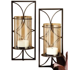 เชิงเทียนเชิงเทียนเหล็กแบบผนังในร่มที่วางเทียนสำหรับโรงแรมร้านอาหาร - Product Image 2