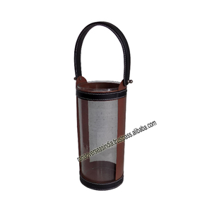 Best Selling Wholesale Decorative <b>Candle</b> <b>Lantern</b> With Black Leather for Festival Wedding and <b>Outdoor</b> - Product Image 2