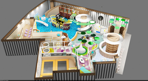 Équipement de terrain de jeu intérieur pour parc pour enfants au design personnalisé Centre de jeu intérieur modulaire et souple <span class=keywords><strong>Funland</strong></span> pour enfants - Product Image 2