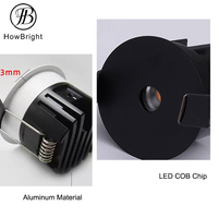 Plafonnier LED anti-éblouissement pour intérieur 3W/5W/7W/12W, corps en aluminium, bord étroit, source lumineuse profonde, spot encastré