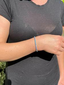 Pulsera de Tenis de Diamantes de Moissanita Aguamarina de 3 mm de Primera Clase con Plata de Ley 925, Joyería Fina Minimalista para Mujer a Bajo Precio - Product Image 2