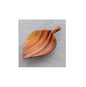 Plateau et assiette en bois Feuille de bois naturel Assiette à thé Plats de mode créatifs Plat à sushi en bois massif - Product Image 4