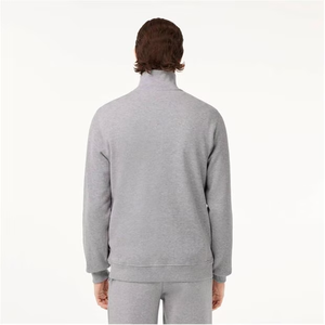 Suéter de Lana 100% para Hombre, Logotipo Personalizado, Color Gris Sólido, Cuello Redondo, Sudadera Básica de Invierno - Product Image 3