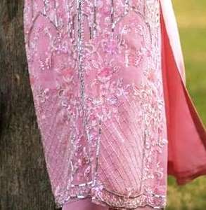 Designer moderne non cousu brodé à la main indien mode avant femmes Salwar Kameez Protection solaire haute qualité traditionnel - Product Image 3