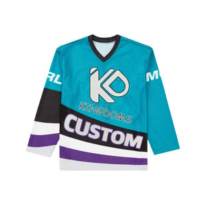 Ice Hockey Jersey Customized Designs Logos And Best Custom Material Cheap Wholesale Price <b>Top</b> Quality Sublimated - Product Image 1