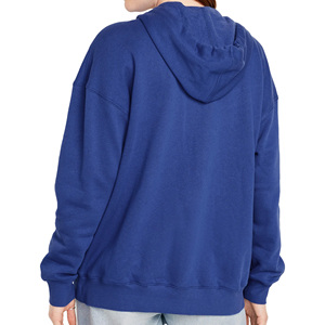 Sweat à capuche en coton mélangé de qualité supérieure pour femmes, zone de broderie personnalisée, silhouette décontractée et portabilité toute saison - Product Image 2