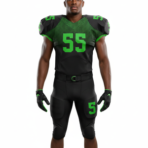 ชุดยูนิฟอร์มอเมริกันฟุตบอลแบบสั้นสุดฮิต คุณภาพพรีเมียม ราคาสมเหตุสมผล สำหรับทุกเพศ แบบสั่งทำพิเศษด้วยเทคนิคการพิมพ์แบบซับลิเมชั่น ชุด 2 ชิ้น ปี 2026 - Product Image 1