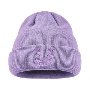 Bonnet en tricot Streetwear personnalisé Vente en gros Mode Bonnet Chaud Bonnets en tricot Logo brodé Bonnets d'hiver pour les acheteurs au détail - Product Image 3