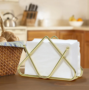 Best Seller Gold Plated Metal Napkin Holder At Reasonable Price Restaurant <b>Wedding</b> Table Decor Dinnerware <b>Tissue</b> Holder - Product Image 2