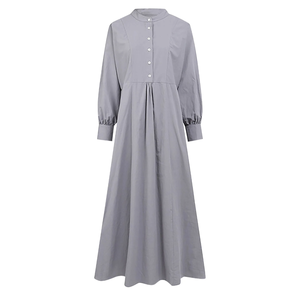 Abaya turque très demandée, modeste, avec style long et boutons sur le devant, manches complètes, prix de gros - Product Image 5