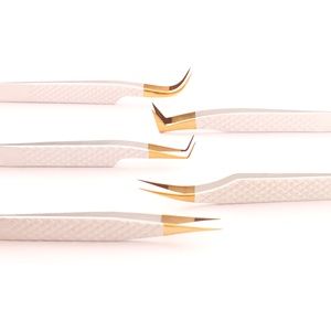 Juego de pinzas de belleza para artistas de pestañas que reducen la fatiga de las manos durante el uso - Product Image 2