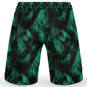 กางเกงขาสั้นผู้ชายคุณภาพสูงกระเป๋ามีซิปตาข่ายโพลีเอสเตอร์ปักลายสไตล์ฮิปฮอปกีฬาระบายอากาศ - Product Image 2