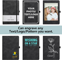 Carnet de notes/agenda A5 en cuir PU à couverture rigide avec logo personnalisé, reliure cousue, option cadeau, papier ligné – Prix de gros