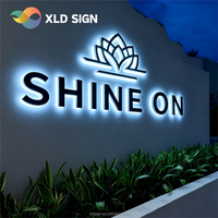 Enseigne lumineuse personnalisée pour magasin, conception de panneau de nom de magasin, lettres LED éclairées, rétroéclairage, enseigne de devanture de magasin pour entreprise en extérieur
