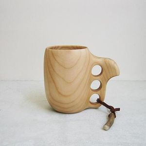 Falak World Export Premium Quality Modern Design Wooden <b>Mug</b> Ceramic Cups for Tea Coffee Wine Beer - Product Image 4