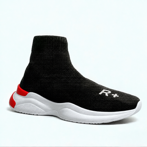 Chaussures pour hommes et femmes, baskets décontractées, baskets pour hommes, maille en caoutchouc tricotée, bout rond, à lacets, toutes saisons, impression offset PU - Product Image 3