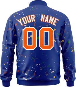 Chaqueta universitaria con cremallera de moda para hombres y mujeres Fabricación OEM con logotipo y soporte de etiqueta privada - Product Image 2