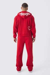 Vente en gros de sweat à capuche zippé avec impression de cœurs pour hommes sweats à capuche personnalisés en coton mélangé dernière conception au prix d'usine - Product Image 2