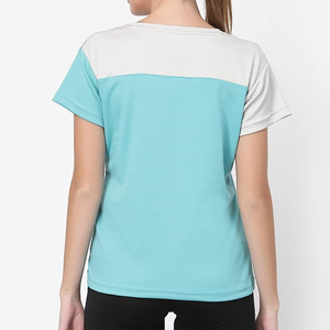 Camiseta para correr de verano para mujer de la mejor calidad, camiseta informal de entrenamiento de algodón con diseño de Yoga formal de manga corta - Product Image 6