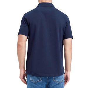 Vente en gros prix d'usine polos pour hommes de haute qualité 100% coton Design personnalisé imprimé doux respirant court brodé - Product Image 6