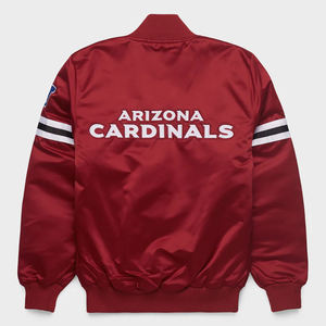 Vente en gros de vestes en satin brodées sur mesure grande taille vestes décontractées de style hivernal pour les équipes et les collèges veste universitaire de haute qualité OEM - Product Image 3