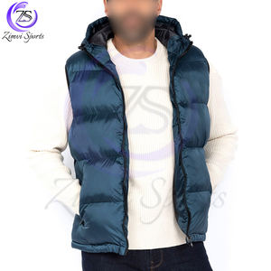 New Arrival Waterproof Puffer <b>Vest</b> For Men Outdoor Quilted Custom Logo Printing OEM Service In Best Price Solid Color Men <b>Vest</b> - Product Image 2
