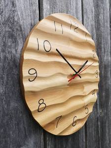 HORLOGE MURALE EN BOIS PERSONNALISÉE POUR DÉCOR À LA MAISON ÉLÉGANTE Corps en bambou MODERNE avec Rosh naturel pour les occasions de mariage - Product Image 3