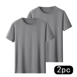 230G rétro Vintage T-Shirt à manches courtes pour hommes et femmes goutte-épaule Hip Hop Style couleur unie coupe ample 100% coton tricoté - Product Image 2