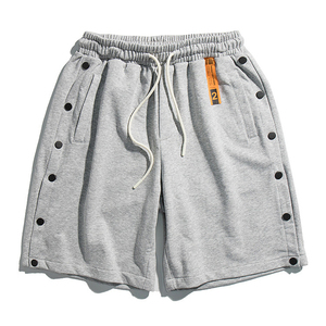 New Design <b>Men's</b> Streetwear Custom Made Hip Hop Button up Side Button <b>Shorts</b> Casual <b>Men</b> Jogger <b>Shorts</b> - Product Image 2