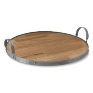 Plateau de service rectangulaire en bois de mangue de qualité supérieure et pur, design fantastique, plateau décoratif avec poignées en corde noire pour la décoration de la maison - Product Image 4