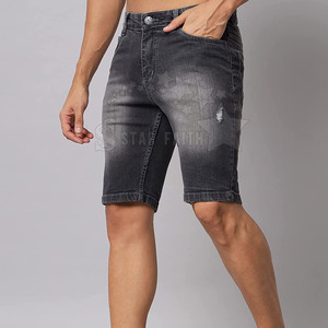 Pantalones Cortos para Hombre, Vaqueros Ajustados, Moda Informal y Moderna, Ropa de Calle Cómoda, Ropa de Verano - Product Image 4