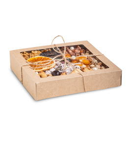 Caja de comida de papel kraft de alta calidad de 1500 ml con ventana transparente a prueba de fugas para exhibir comida para llevar, logotipo personalizado - Product Image 1