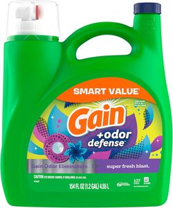 Detergente Líquido para Ropa Gain + Odor Defense, Aroma Super Fresco, 107 Cargas, Compatible con Lavadoras HE - Product Image 3